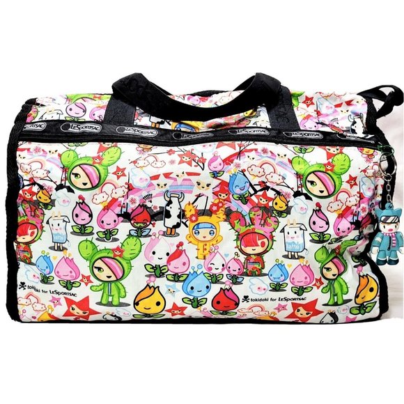 RARE XL Tokidoki LeSportsac Weekender Duffle Bag Purse 1st Edition 22" - Picture 2 of 13